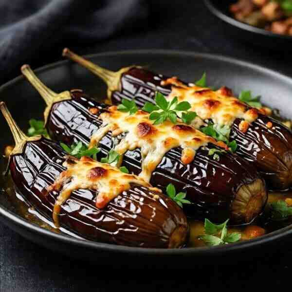 Баклажаны запеченные с сыром Кучерикас