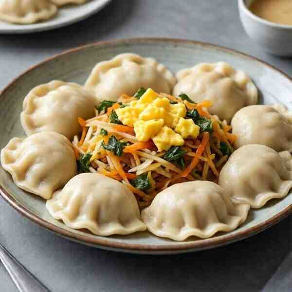 Вареники с белокочанной капустой и яйцом