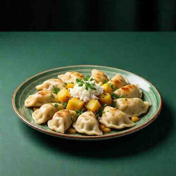 Вареники с картошкой и творогом