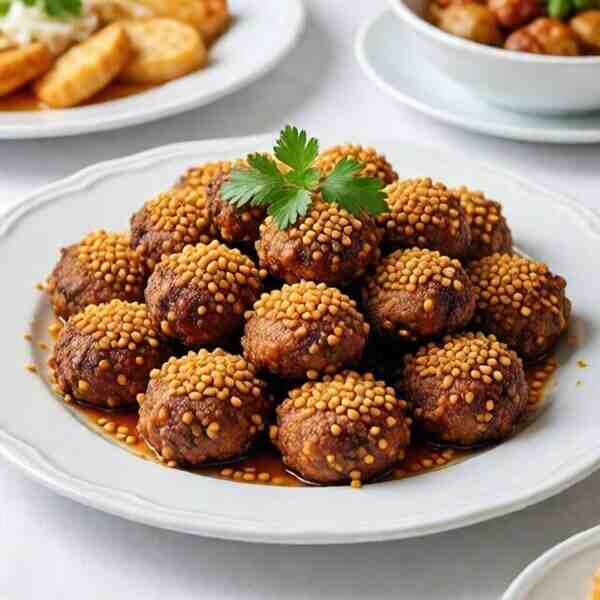 Гарнир Поцелуй Музы и отбивная в кунжуте