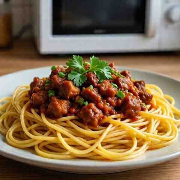 Домашняя паста с мясным рагу