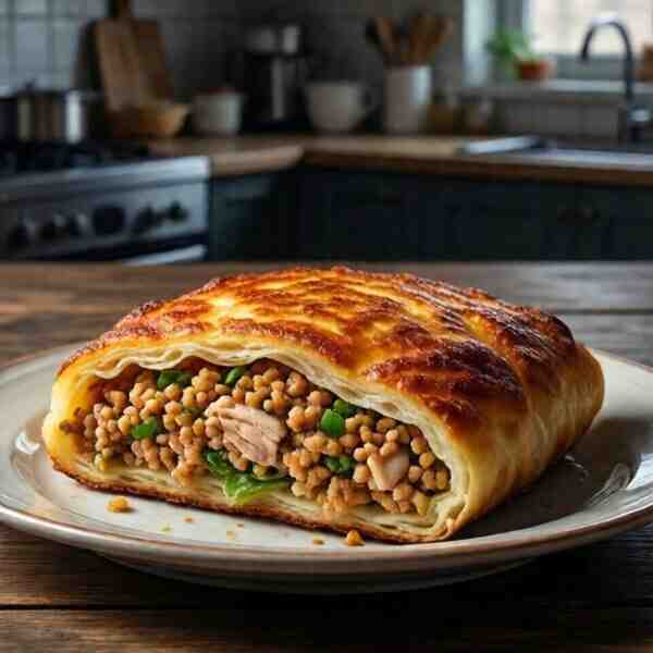 Драники запеченные с куриным фаршем Дровишки