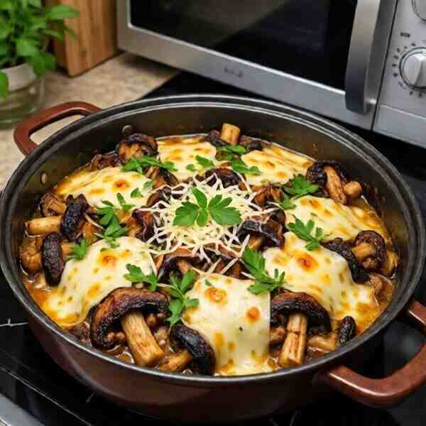 Жаркое Сливочное с грибами и сыром