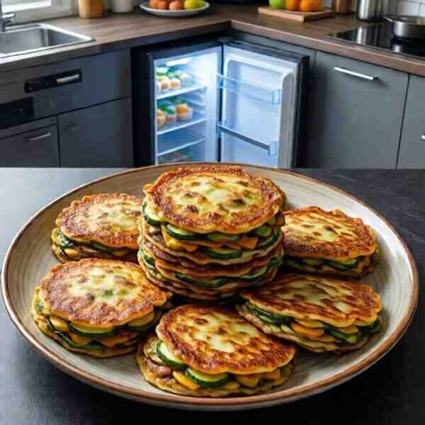 Кабачковые блинчики с мясом