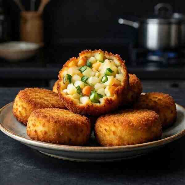 Картофельносырные крокеты