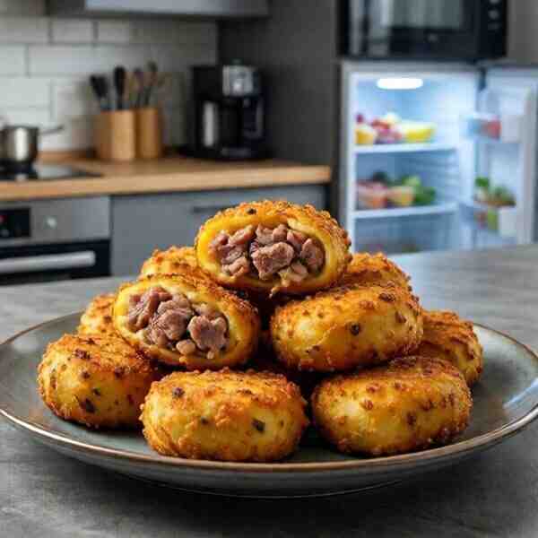 Картофельные шарики с мясом