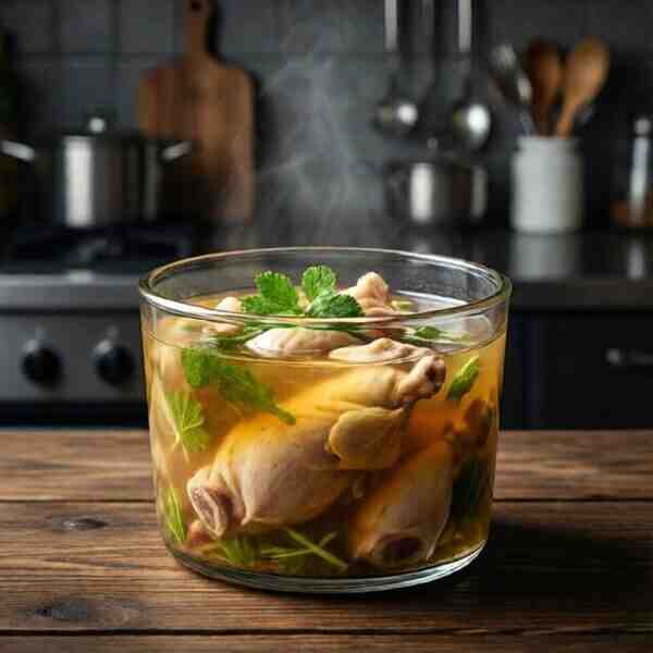 Куриный бульон из морозилки