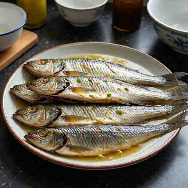 Малосольная маринованная скумбрия