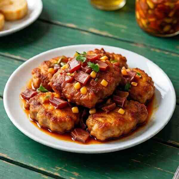 Маринованные отбивные из свинины