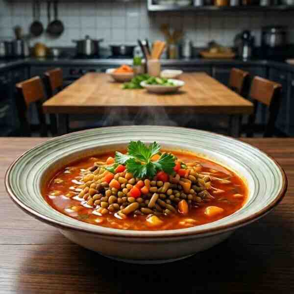 Мегабыстрый и вкусный фасолевый суп
