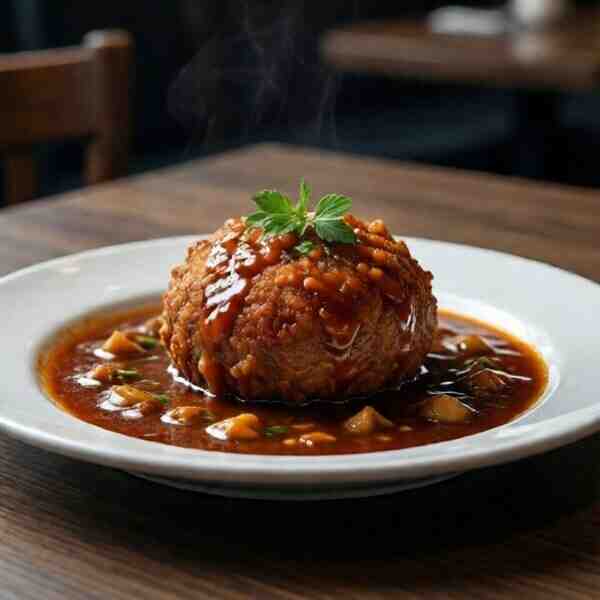 Мясные биточки в соусе