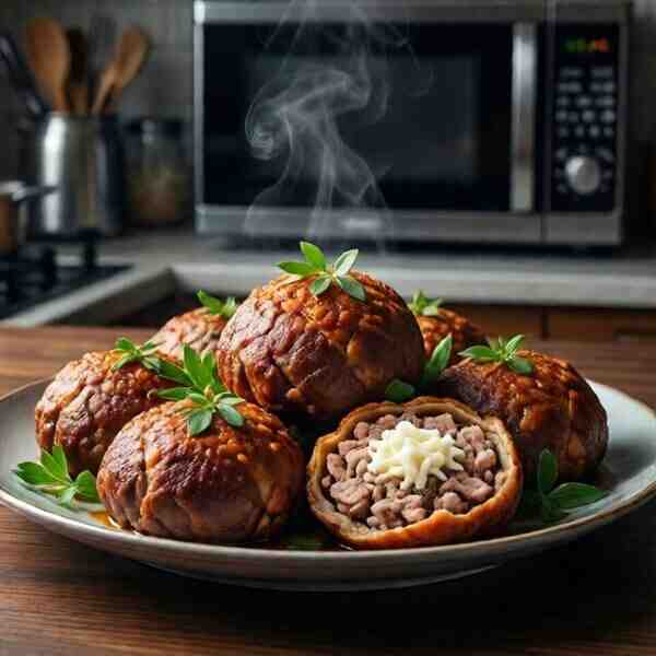 Мясные зразы с творогом