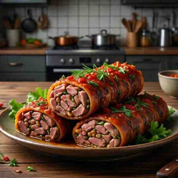 Мясные рулетики Солянка