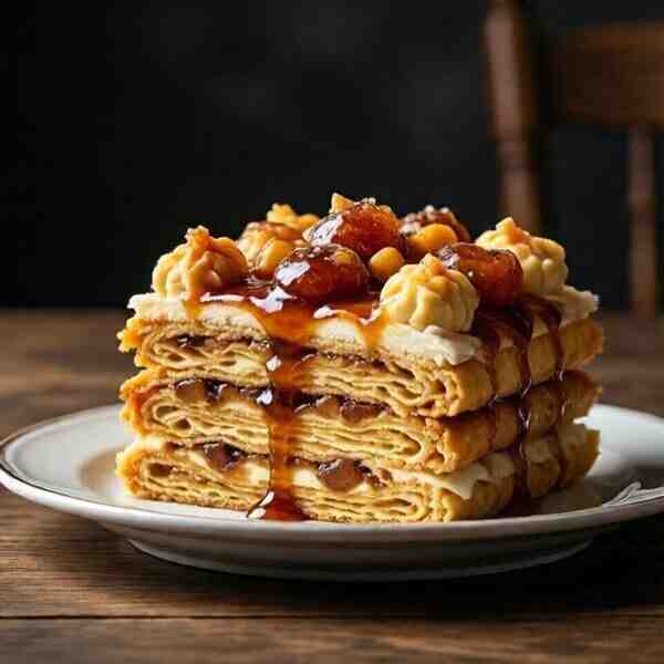 Необыкновенно вкусный карамельный Наполеон