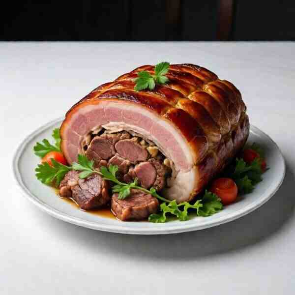 Свинина фаршированная мясом