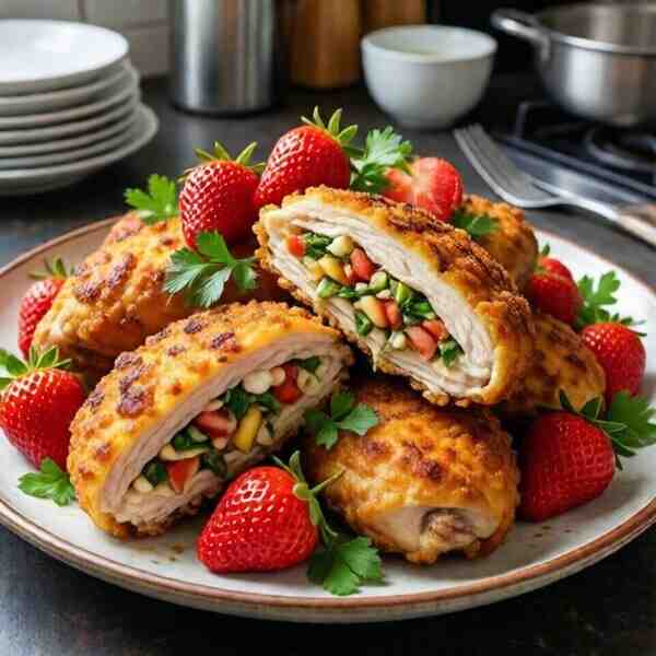 Сочные куриные отбивные с начинкой