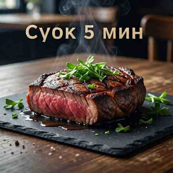 Стейк 5 минут