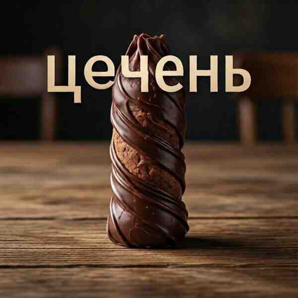 Шоколадная колбаса из печенья
